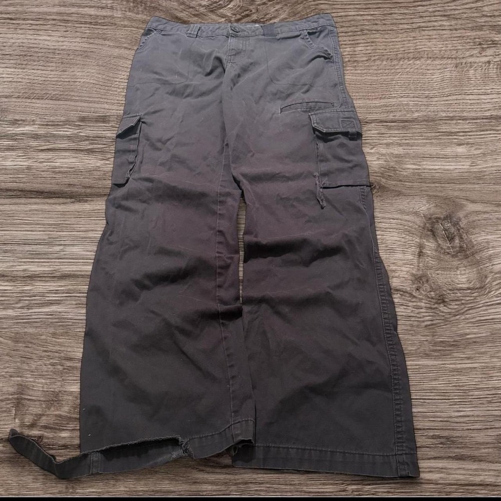 31x30 Black Grunge Cargo Pants Y2K 2000s Vintage